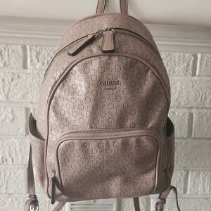 Guess Pink Backpack with Adjustable Straps